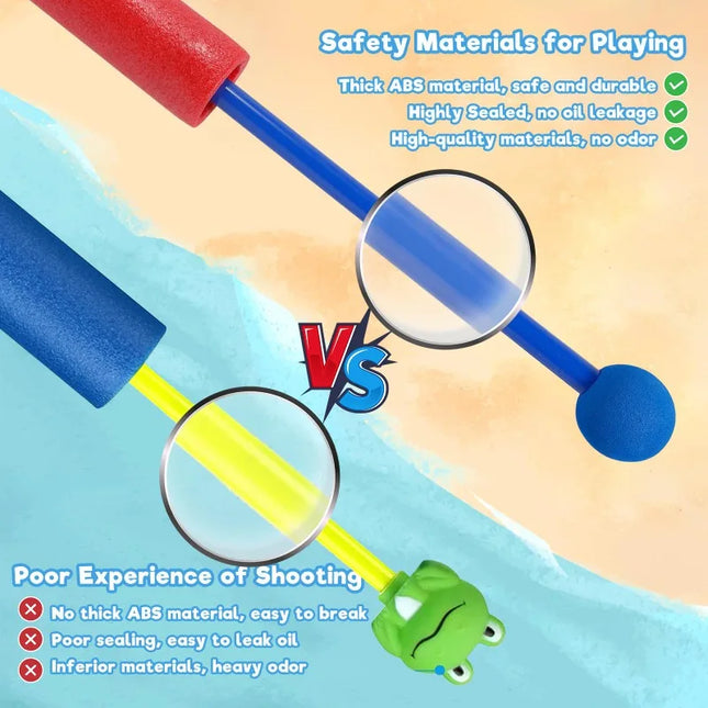 Children's Water Gun Foam Water Gun for Pool Beach Garden Outdoor Water Games for Children 3+ Years Pool Toys Summer