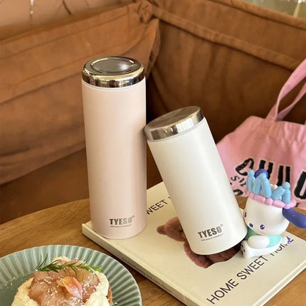 Tyeso Mini Vacuum Flasks 304 Stainless Steel Vacuum Insulated Water Bottle Lightweight Compact Travel Mug for Outdoor Office