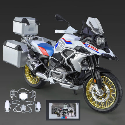 1/9 R1250 GS ADV Alloy Racing Motorcycle Diecasts Street Sports Motorcycle Model Simulation With Light Collection Childrens Gift