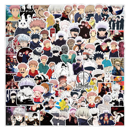 50/100pcs Anime Jujutsu Kaisen Stickers Graffiti Japanese Decal for Laptop Skateboard Car Bike Motorcycle Notebook Toy Gift