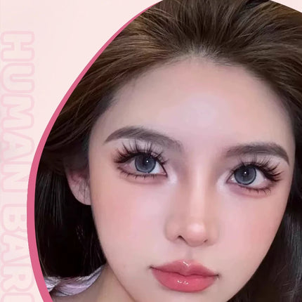 DINGSEN 5 Pairs Manga Lashes Eyes Lashes Soft Natural Long Eyelashes Fake Lashes Anime Wispy Strip False Eyelashes Makeup