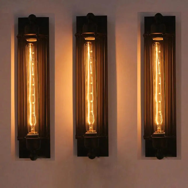 Retro Industrial Style Iron Wall Light Corridor Staircase Restaurant Loft Bedroom Lamp Bedside House Decor Indoor LED Lighting