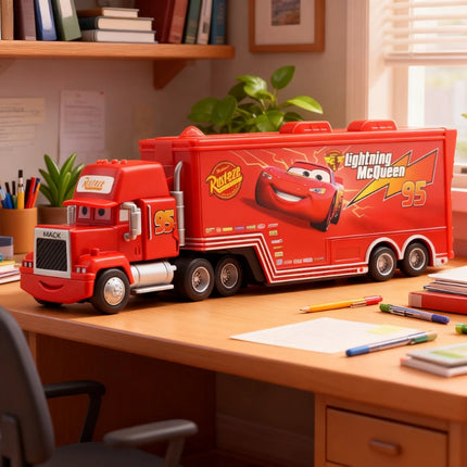 Disney Pixar Cars And Trucks Toy Set Lightning Mcqueen Mike Uncle The King Cruz 1/43 Diecast Model Trucks NEW YEAR Gift for Kids