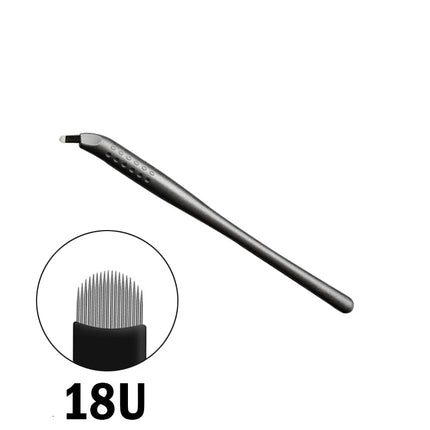 10Pcs Disposable Microblading Manual Pen Sterilized Permanent Makeup 3D Eyebrow Tattoo Pen