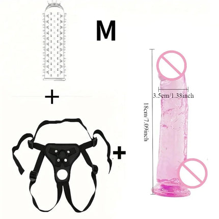 G Spot Stimulator Wearable Strap-on Penis for Lesbian Adult Standard Size Panties Strap-on Dildo Pants Strap Sex Toys for Women