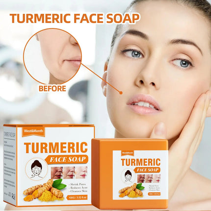 Turmeric Face Whitening Serum Turmeric Anti-oxidation Serum  Dark Spot Corrector Facial Brighten Turmeric Oil Soap For Skin Care