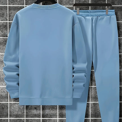 The new men's hoodie set for Spring and Autumn 2025 is a comfortable and soft streetwear collection with letter prints