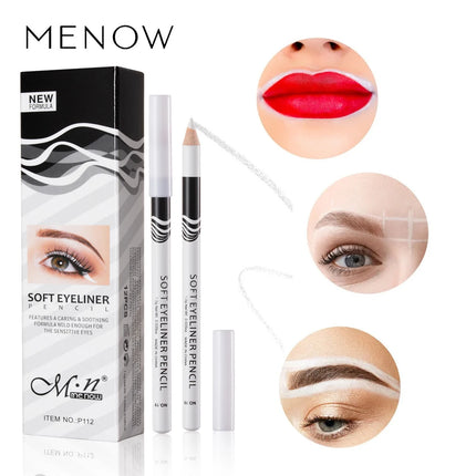MENOW White Eyebrow pencil Waterproof  Semi-Permanent Makeup Tattoo Accessories For Microblading Pmu Eyebrow positioning
