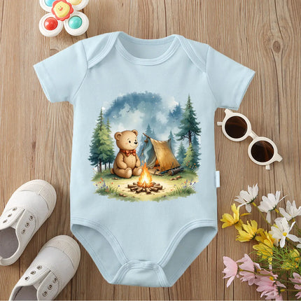 100% Cotton Bodysuit Cute Baby Bear/ I Like Nature Onesie Comfortable Cloths for Baby Jumpsuit for 0 To 12 Months Newborn