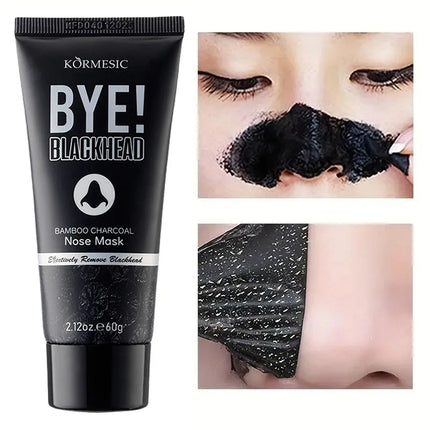 Unisex Blackhead Remove Mask Bamboo Charcoal Shrinking Pore Nose Deep Cleaning Mask Improve Rough Skin Acne Treatment Skin Care