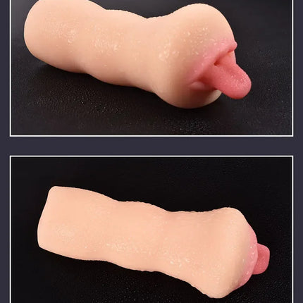 Realistic Deep Throat Vagina Artificial Real Pocket Pussy Oral Male Masturbator Blowjob Cup Erotic Sex Toys For Men Adult Games