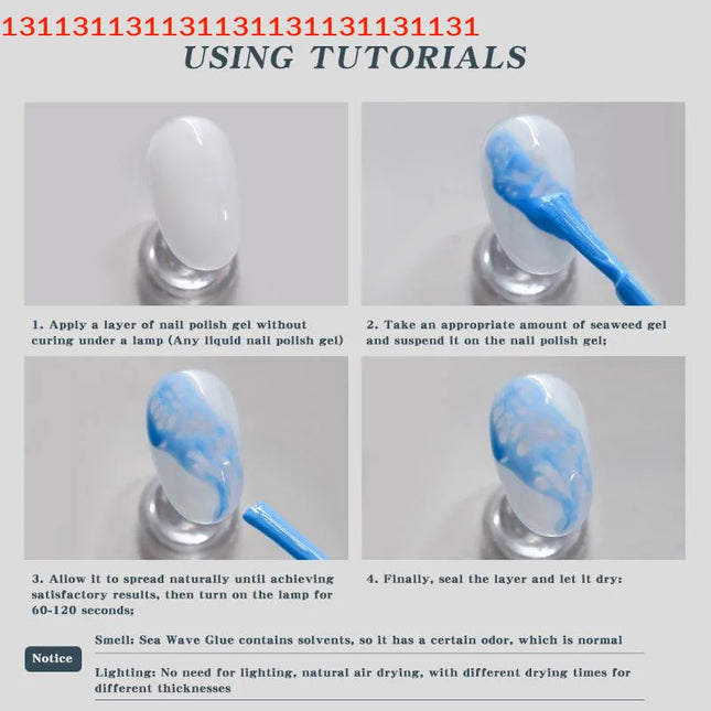 DIY Nail Art Blossom Gel Semi Permanent Soak Off Marble Gel Polish Varnish Quickly Blooming Nail Polish Bubble Ocean Wave Gel
