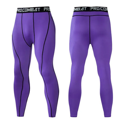 Men Gym Sportswear Muscle Bodybuilding Compression Pants Running Sports Long Pants Jogging Fitness Male Elastic Tights Trousers