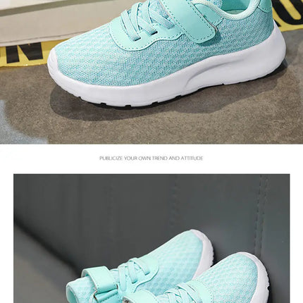 Hot Sale Cheap Sneakers Children Fashion Green Kids Running Shoes Size 28-39 Lightweight Outdoor Sports Shoes for Boy Girl 2023