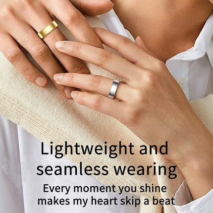 R99 Stainless Steel Stylish Smart Ring Men Women IP68 Waterproof Heart Rate Blood Oxygen Monitor Finger Ring Health Tracker Bkii