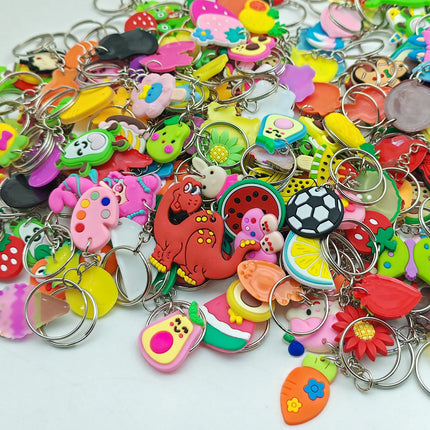60Pcs (Mix) Random style Cartoon keychain， Ornament Bag Wallet Pendant keyring Classroom prizes ，Birthday party Gifts