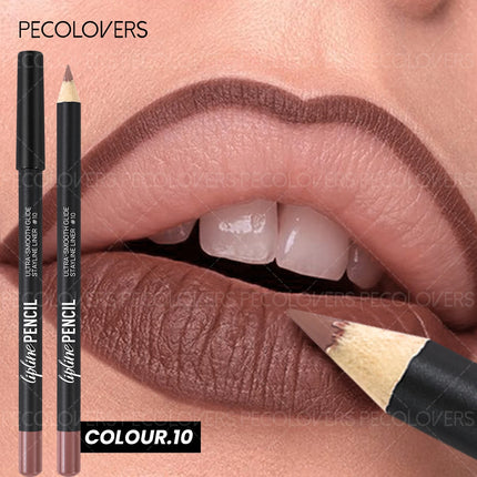 1 Pcs Matte Lip Liner & Lipstick Pencil, Waterproof Long-lasting Lip Liner Pen, Define Lip Lines, Smooth To Slide, Daily Makeup