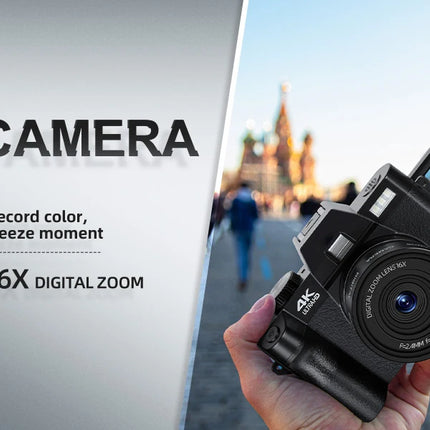 NBD S100F 4K Digital Camera Vlogging 48MP 3"Flip Screen Autofocus 16X Zoom Compact Camera YouTube Wifi Connection