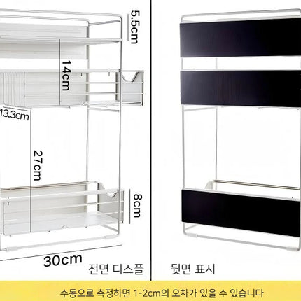 Metal magnetic refrigerator storage rack multi-layer freezer slot Storage Holders kitchen pull-out drawer Basket Organization