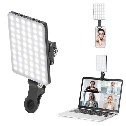 Fill Light Mobile Cell Phone LED Live Broadcast Selfie Video Conference Photography Lighting Kit Portable USB Charging Fill Lamp