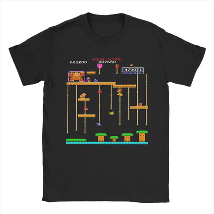 Donkey Kong T Shirt For Men Women 100%Cotton Clothes Novelty  Video Game Round Neck Short Sleeve