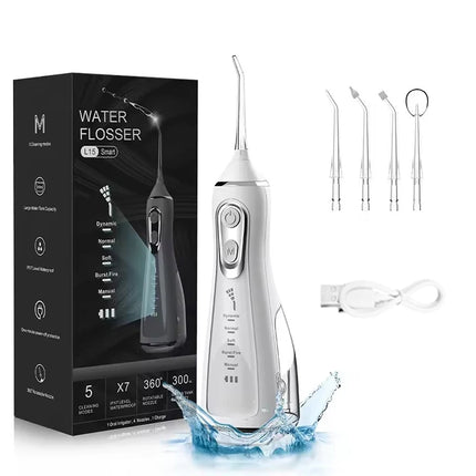 Oral Irrigator Dental Water Flosser for Teeth Portable Mouth Washing Machine Rechargeable Dental Water Jet for Dental cleaning