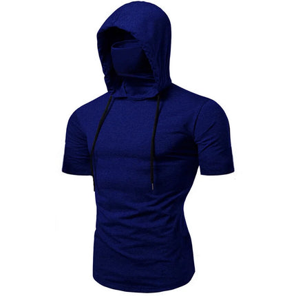 Ninja Mask Long Sleeved Hoodie Men Autumn Streetwear Large Open-forked Hip Hop Mens Sweatshirts Tops Gym Hooded Sudaderas Hombre
