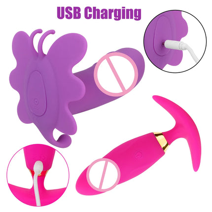 Cordless Panties Vibrators for Women Clitoris Stimulator Vaginal Ball Anal Plug Fake Dildos Female Masturbator Sex Toys Adult 18