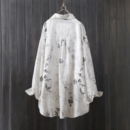 Tencel shirt women's thin coat loose sun protection shirt mid-length top covering buttocks long-sleeved plaid shirt