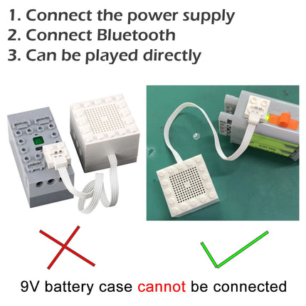 Bluetooth speaker Technical Parts Building block compatible with legoeds Hi-tech technical parts MOC Power Functions trains