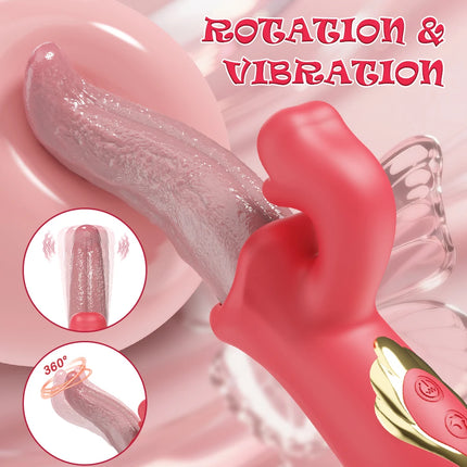 Sexy Adult Tongue Licking Nipple Vagina Vibrator Masturbation Tools Women Men Anal Dildo Vibrator Masturbation Tools for Women