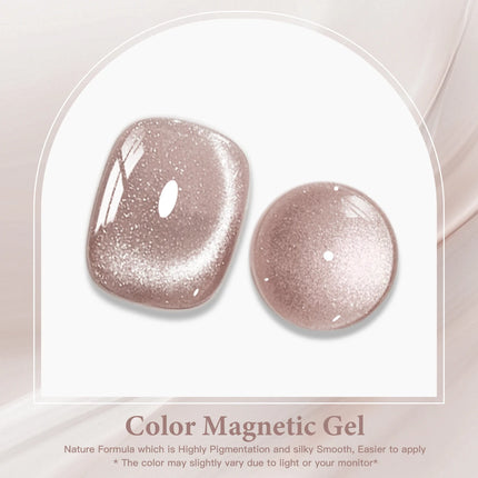 10ml Nude Pink Cat Magnetic Gel Nail Polish Ultral Shine Glitter Semi Permanent Soak Off UV Gel Varnish Nail Decor Nail Supplies