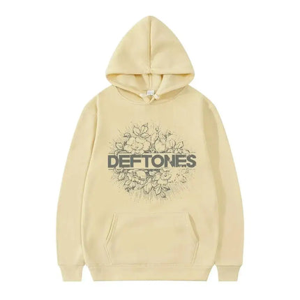 New Deftones Fashion Prevalent Print Hooded Men Women Plus Size Hoodies Retro Punk Sweatshirt Unisex Personality Streetwear