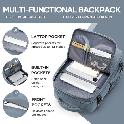 Ryanair 40x30x20 Travel Backpack Cabin Airplane Easyjet 45x36x20 Suitcases Waterproof Backpack Laptop Packbag Cabin Luggage Bag