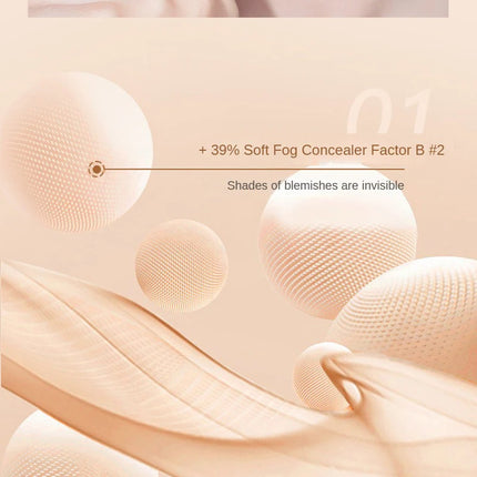 Feotznw Fineless Skin Cushion, Cover Cushion, Waterproof and Sweat-Proof, Moist and Delicate. Makeup Cover Cushion, Replace Shipping. Not Easy to Use Without Erasable