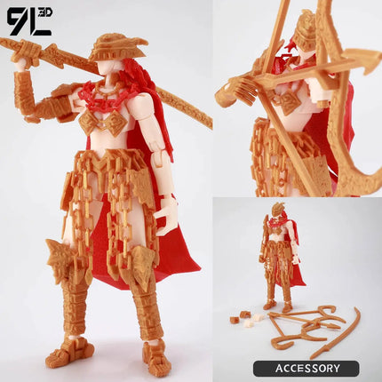 9L3D Printed Indomitable Hero Tech Jacker Lucky13 Action Figure Dummy13 Multi-Jointed Collectible Model Toy T13 Birthday Present