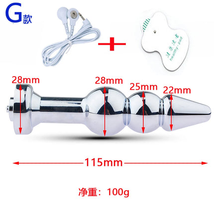 Electric Shocker Anal Butt Plug Sex Toy,Electrosex Bdsm Vagina Anus Ass Dilator,Electrostimulator Estim Buttplug Bi-Polar Toys