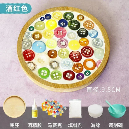 Mosaic Coaster DIY Kit Bamboo / Dessous-de-Verre Mosaïque DIY Bambou