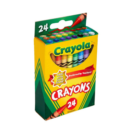 Crayola 24ct Crayons Kids School Supplies Art Classroom Must Haves for Teachers Coloring Gift Ages 3+
