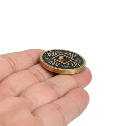 Triad Coins Chinese Palace Coin 1 Coin + 2 Shells Close Up Magic Trick Coin Magic Magia Magie Magicians Prop Accessory Illusion