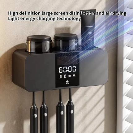 Wireless Wall Mounted Electric Toothbrush Sterilizer UV Drying Holder Rechargeable Toothbrush Dryer