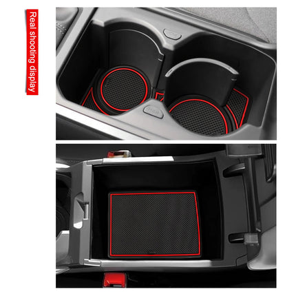 for Kia K4 2025 Car Gate Slot Mat Interior Accessories Non-Slip Mats Cup Holders Protective Pads