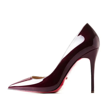 Plus Size 34-44 Sexy Red Shoes Rubber Bottom Pointed Toe Spring Shallow Women Pumps Dress Party Wedding High Heels