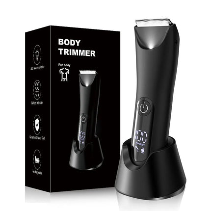 Men's All-in-One Groin & Body Trimmer - Groomer Kit for Privates, Precision Shaver for Hard-to-Reach Areas