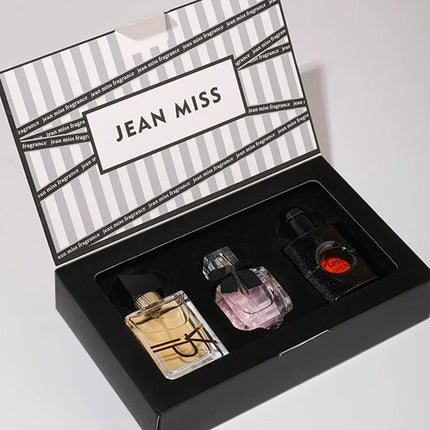 JEAN  MISS Fragrance Set 30ml x 3 Eau de Toilette Gift Pack for Women Long-Lasting Fragrance for Daily Use & Special Occasions