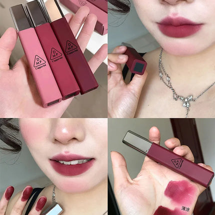 Cappuvini Matte Velvet Lip Glaze Moisturizing Smooth Long-Lasting Lipstick Makeup Lip Gloss