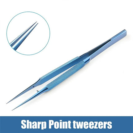 Precise Titanium Alloy Tweezers Professional Phone Repair Tool Fingerprint Flying Wire Tweezers Antimagnetic Electronic Forceps