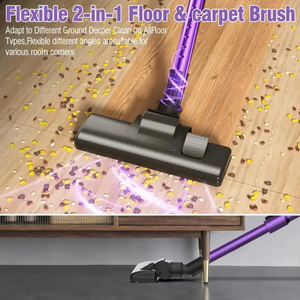 18kPa Max Handheld Vacuum, 3-in-1 Cordless Cleaner (Detachable Battery + Washable HEPA), Low Noise ≤60dB, Super Light 0.75kg