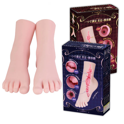 YUU Anime Foot Artificial Vagin Masturbator for Male Masturbation Pocket Pussy Soft Sex Toys for Men Footjob Lifelike Foot Desig
