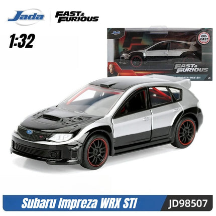 Jada Toys 1:32 Fast&Furious Alloy Car,Mitsubishi Lancer TOYATO Super Nissan Skyline GTR Jetta RX-7 Collection Gift Toys for Kids